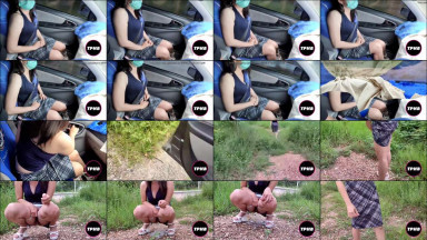 Thai beautiful girl pee on the roadside free porn streaming